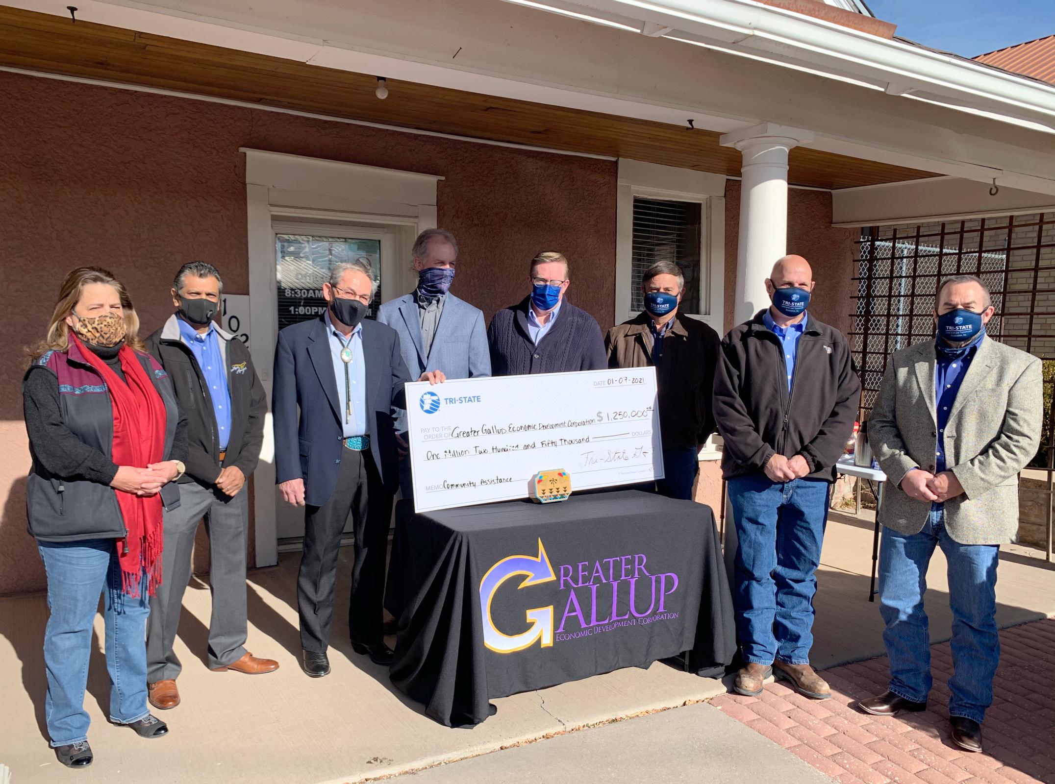 Click the GGEDC Receives $1.25 Million Donation from Tri-State Generation & Transmission Association slide photo to open