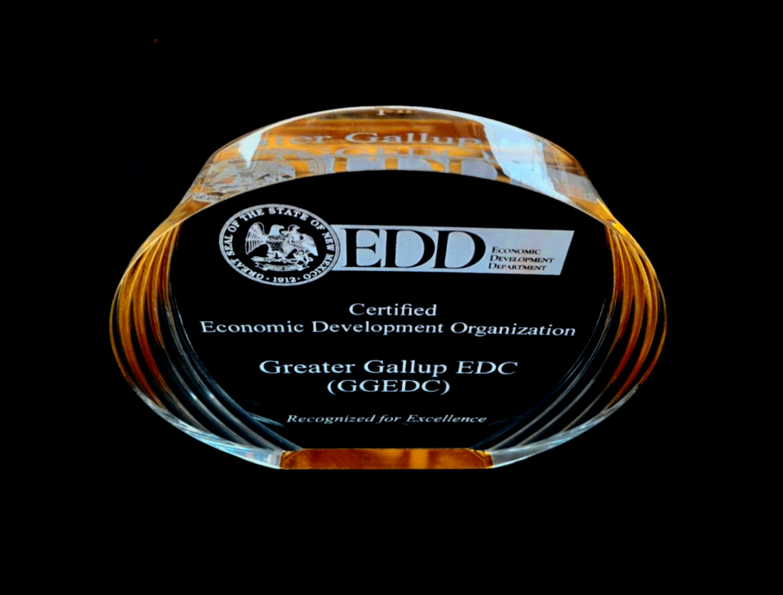 Click the Greater Gallup Is Moving Forward as a State-Certified EDO Slide Photo to Open