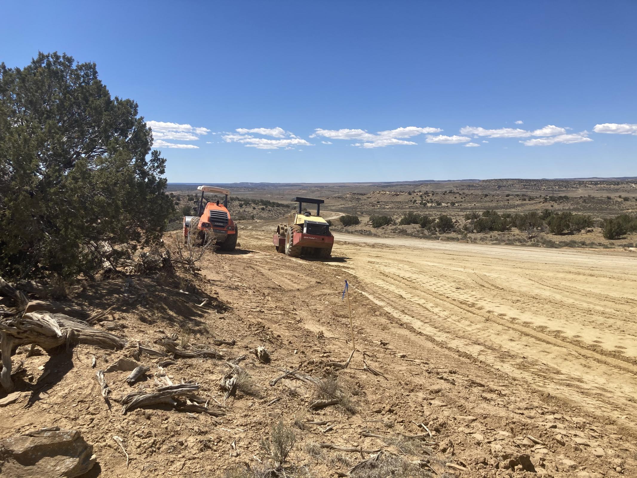 Construction begins on Carbon Coal Road Photo