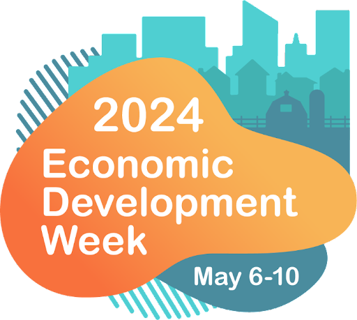 Click the Save the date for Economic Development Week - May 6-10, 2024! slide photo to open